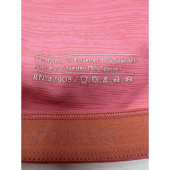 Outdoor Voices Pink High Neck Racerback Sports Bra Large - Picture 4 of 4